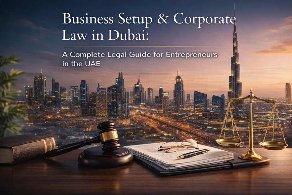 Business Setup & Corporate Law in Dubai: A Complete Legal Guide for Entrepreneurs in the UAE