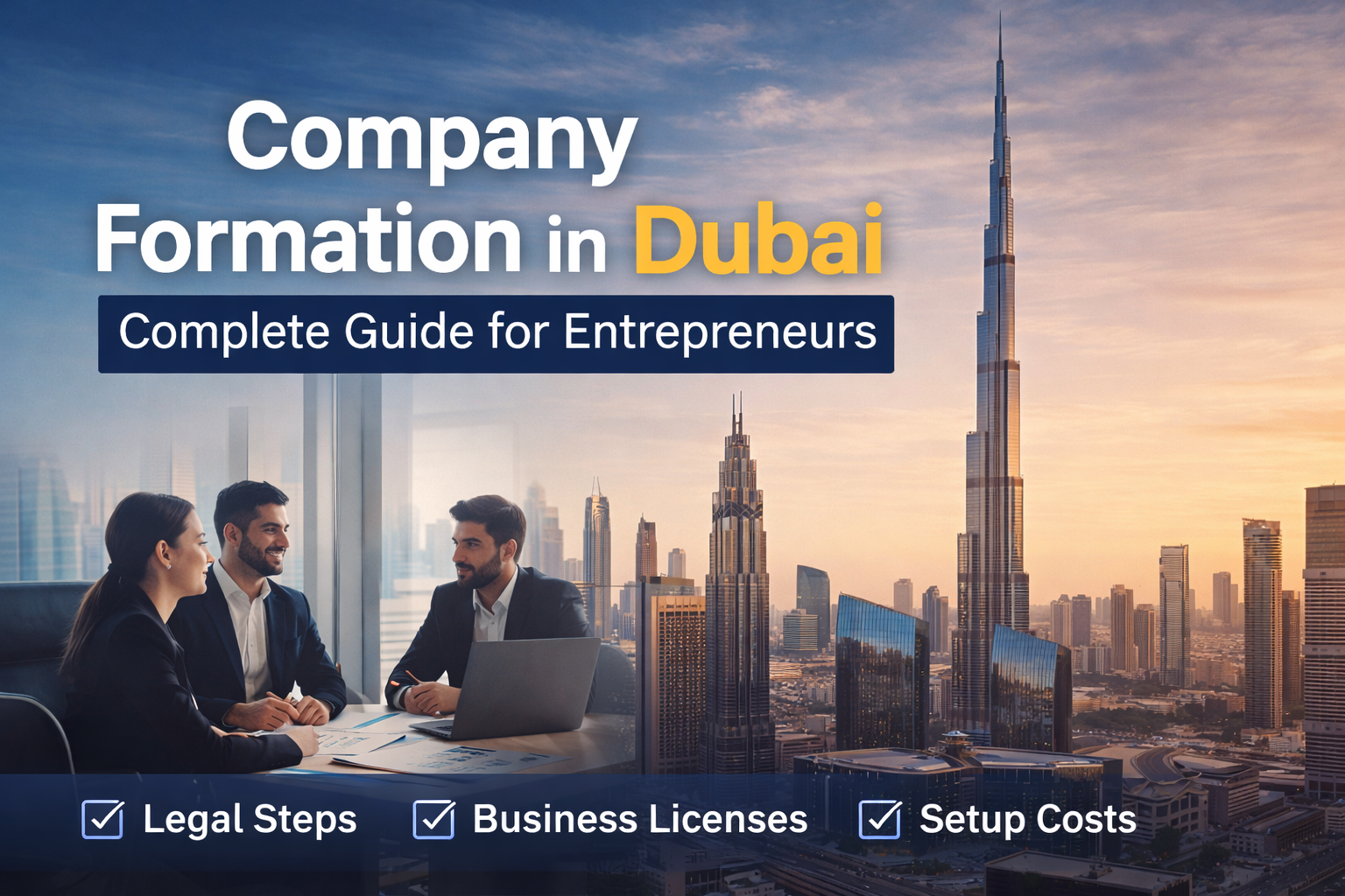 Company formation in Dubai guide for entrepreneurs including business setup, licenses, and legal steps