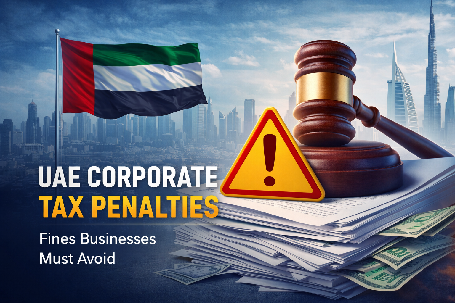 UAE corporate tax penalties in Dubai showing fines businesses must avoid